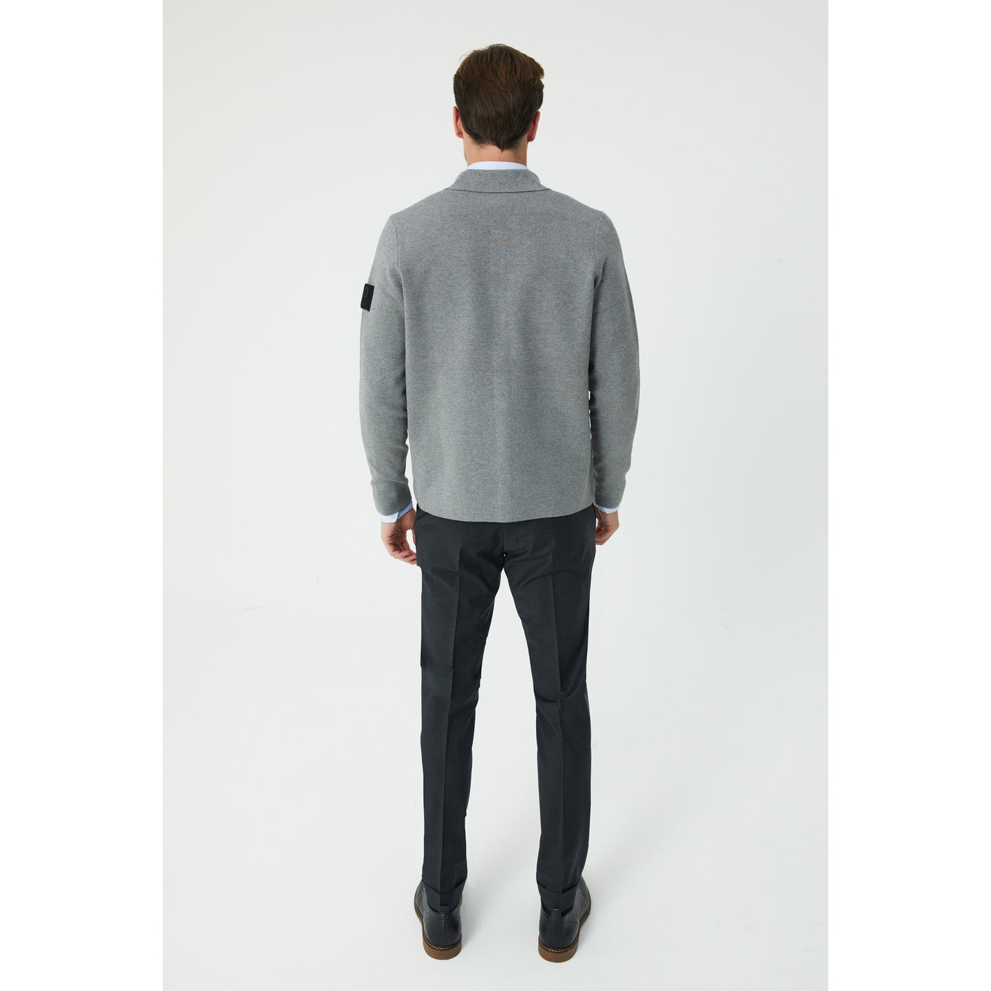 Grey Buttoned Cardigan